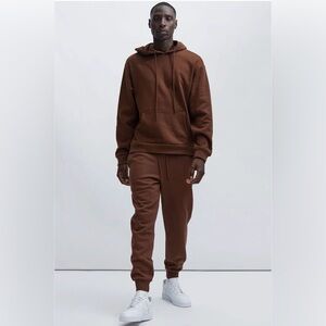 Mens XXL Brown Sweatsuit